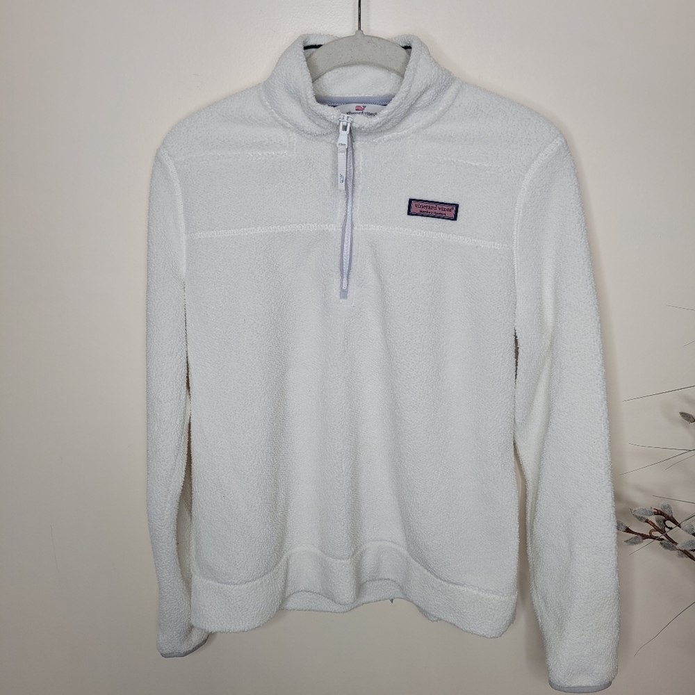 Vineyard Vines XS Shep Pullover Sherpa Fur EUC